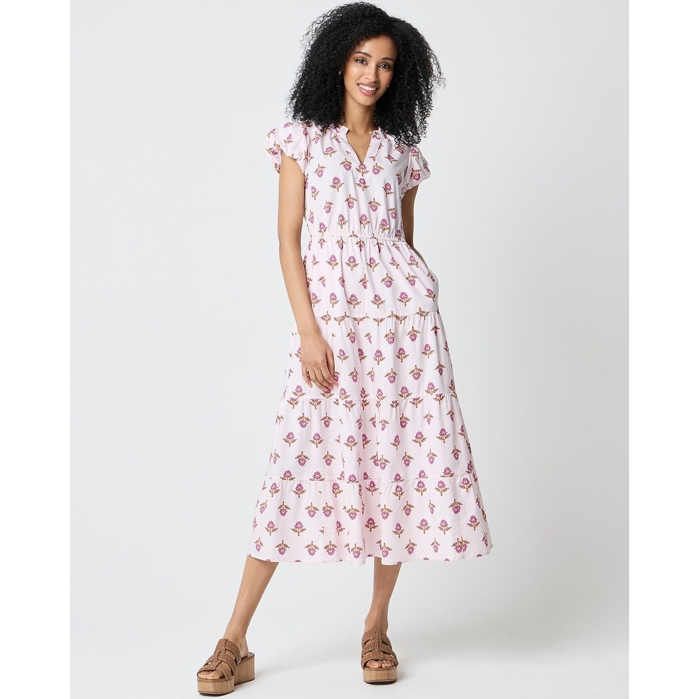NWT J.Crew Willa Midi Dress in Pink Opal Size 4